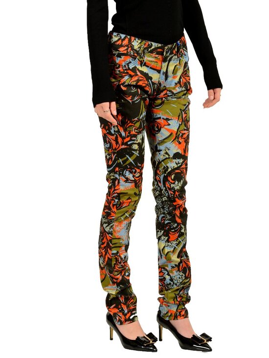 Versace Jeans Women's Multi-Color Straight Leg Jeans US 30 IT 44 - Picture 2 of 5
